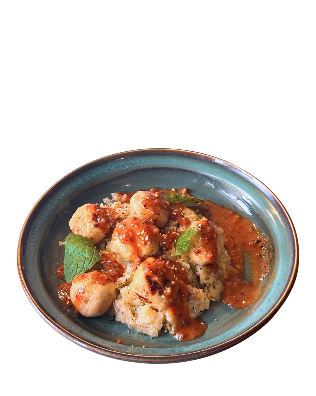 Fish Meatballs with Cauli Mash